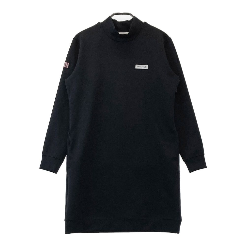 サイズ：XS BRIEFING GOLF ブリーフィング モックネック 長袖ワンピース ブラック系 [240101682392] ゴルフウェア レディース ストスト