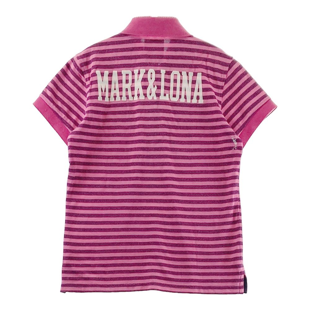 サイズ：M MARK&LONA マークアンドロナ 半袖ポロシャツ ボーダー柄