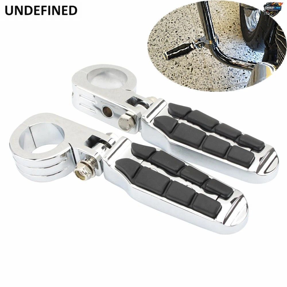 ユニバーサルモーターサイクルハイウェイフットペグフットレスト1 1/2インチ38mmエンジンガードマウントクランプ（ハーレーロードキングエ