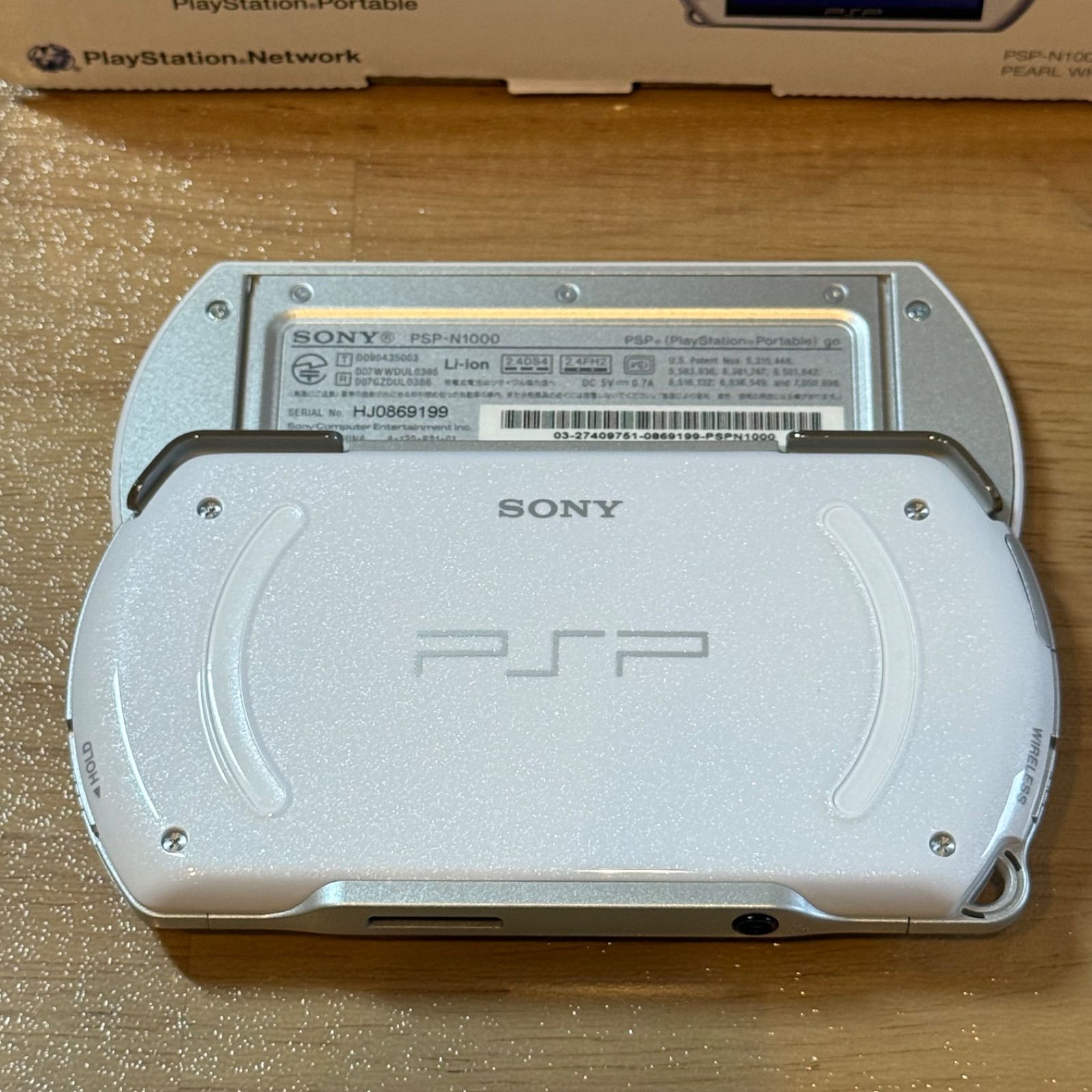 5-093【ほぼ未使用】PSP Go パールホワイト PSP-N1000 箱付き - メルカリ