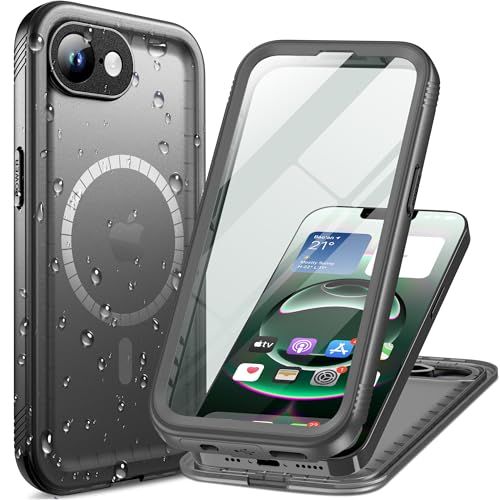 Cozycase トップクラス iPhone 17e/iPhone 16e 用 最強 Magsafe防水ケース 全面保護 2m耐衝撃 米軍IP68完全防水防塵 SE 4 第四世代 iphonese SE4 携帯ケース スリム 360度フルカバ a4b4a0ee
