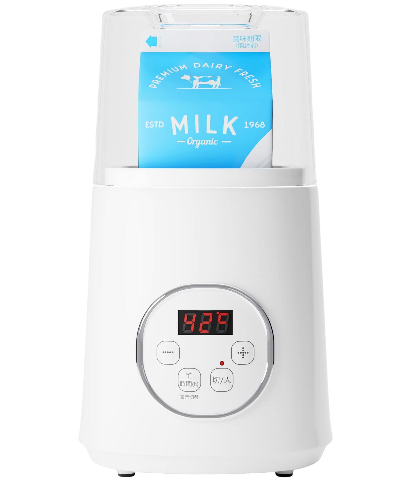 ヨーグルトメーカー 【節電仕様で毎日エコにヨーグルトを】 ステンレススプーン付き 牛乳パック 甘酒 カスピ海 豆乳 R-1 ギリシャヨーグルト ラクトヘルシス (ホワイト)mi 7010c9ad