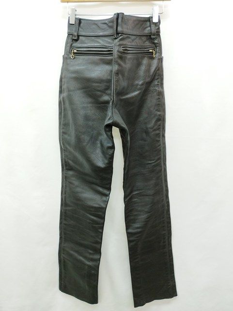 V772 [人気] VANSON バンソン レザーパンツ 28 ブラック USA製