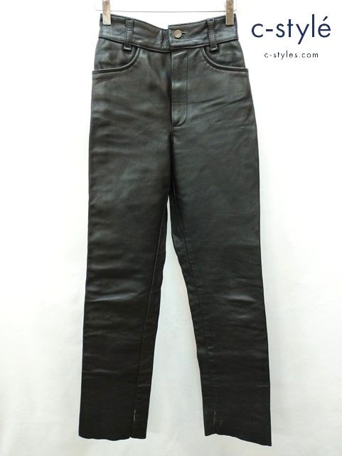 V772 [人気] VANSON バンソン レザーパンツ 28 ブラック USA製