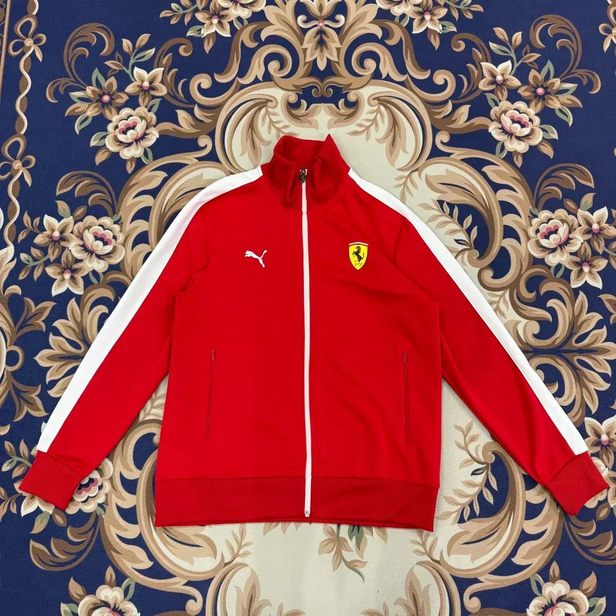 (XL)プーマ PUMA フェラーリ トラックジャージジャージ(レッド 赤白)