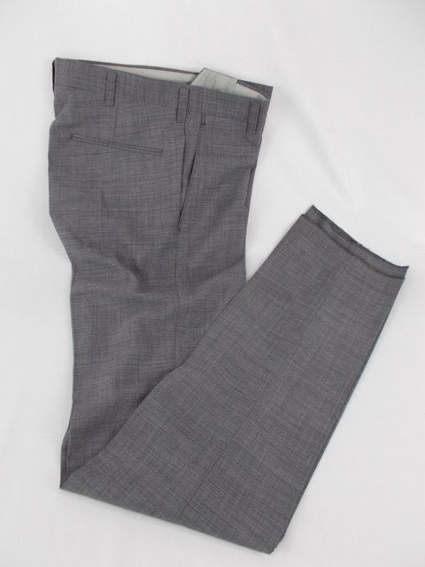 新品 定価2.2万 洗濯 ストレッチ 高級ブランド 英国ブランド 特価セール パンツ ズボン トラウザーズ M L LL XL 3L ウエスト 91cm ポリエステル 毛 ウール グレイ グレー メンズ 春 夏 秋 ノータック スリムストレート 621