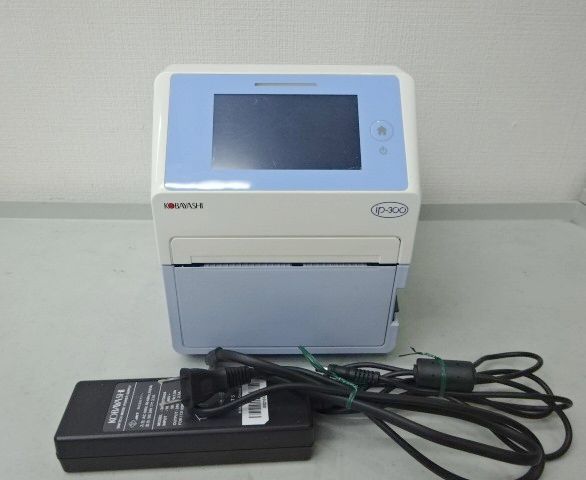 ◆KOBAYASHI コバヤシ ip-300 バーコードプリンター ラベル リストバンド プリンター USED コンパクト タッチパネル◆