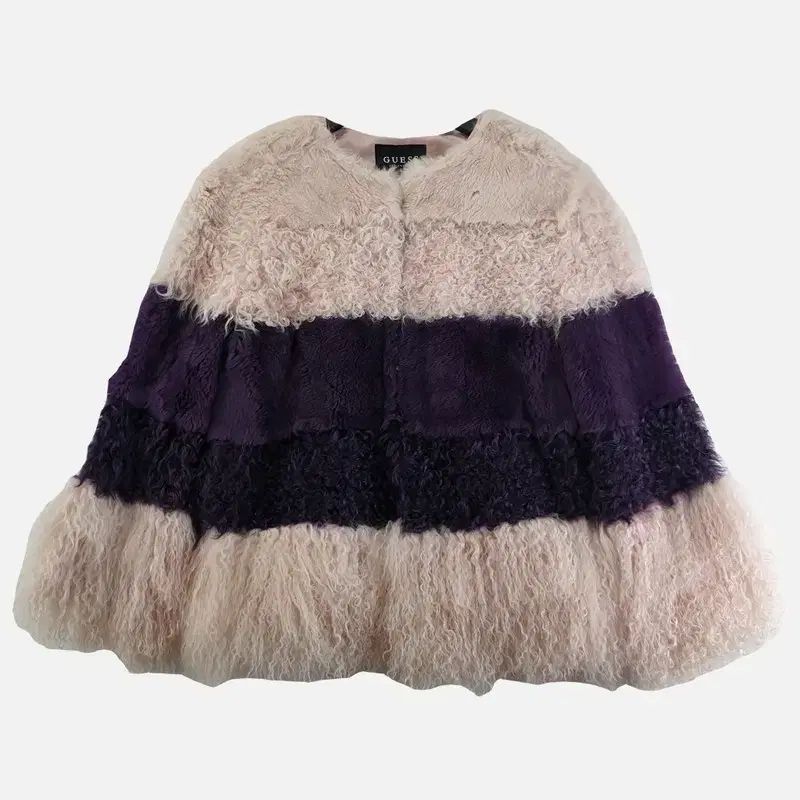 GUESS ピンク レディース ファーコート FREE N0651