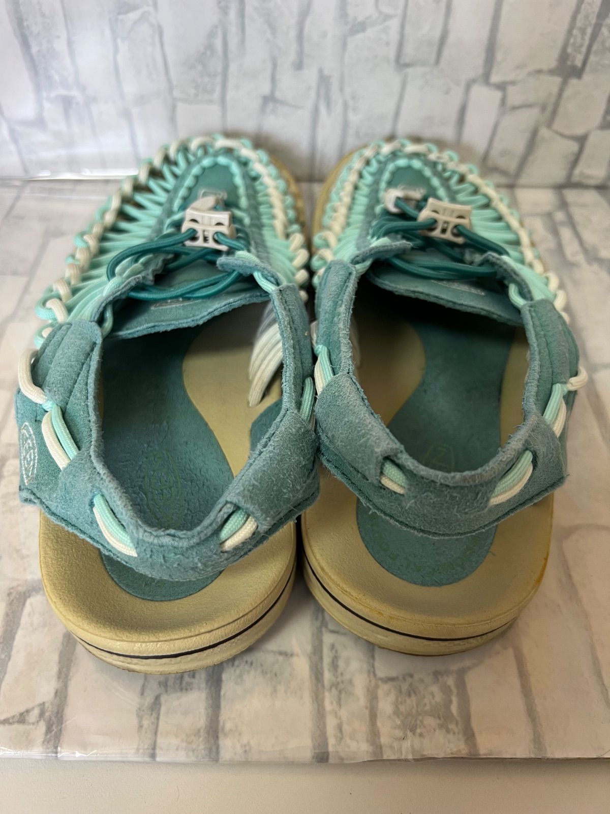 Y【Y8-89】◇ KEEN サイズ:24.5cm サンダル UNEEK ユニーク ミント