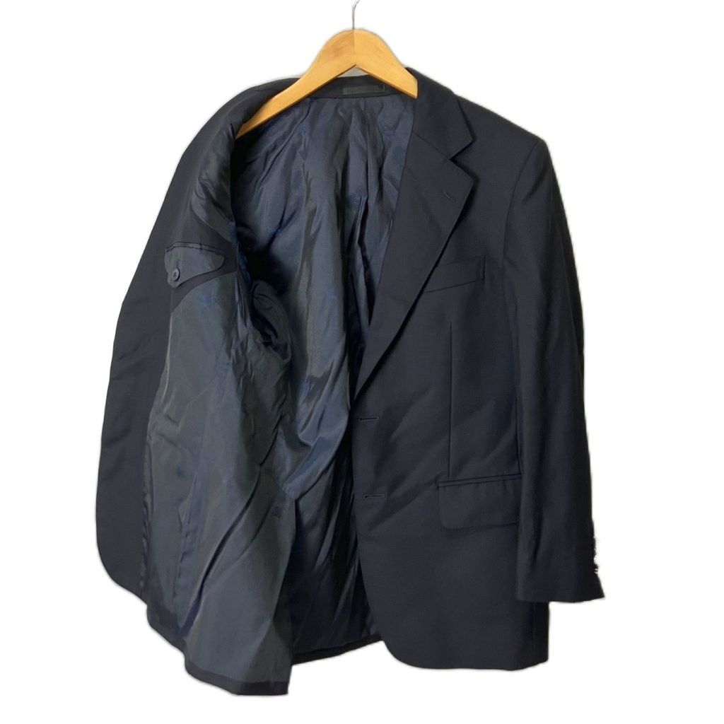 美品 バーバリーロンドン[カシミヤ混 金ボタン]テーラードジャケット 紺ブレ M バーバリー ロンドン BURBERRY LONDON テーラードジャケット カシミヤ