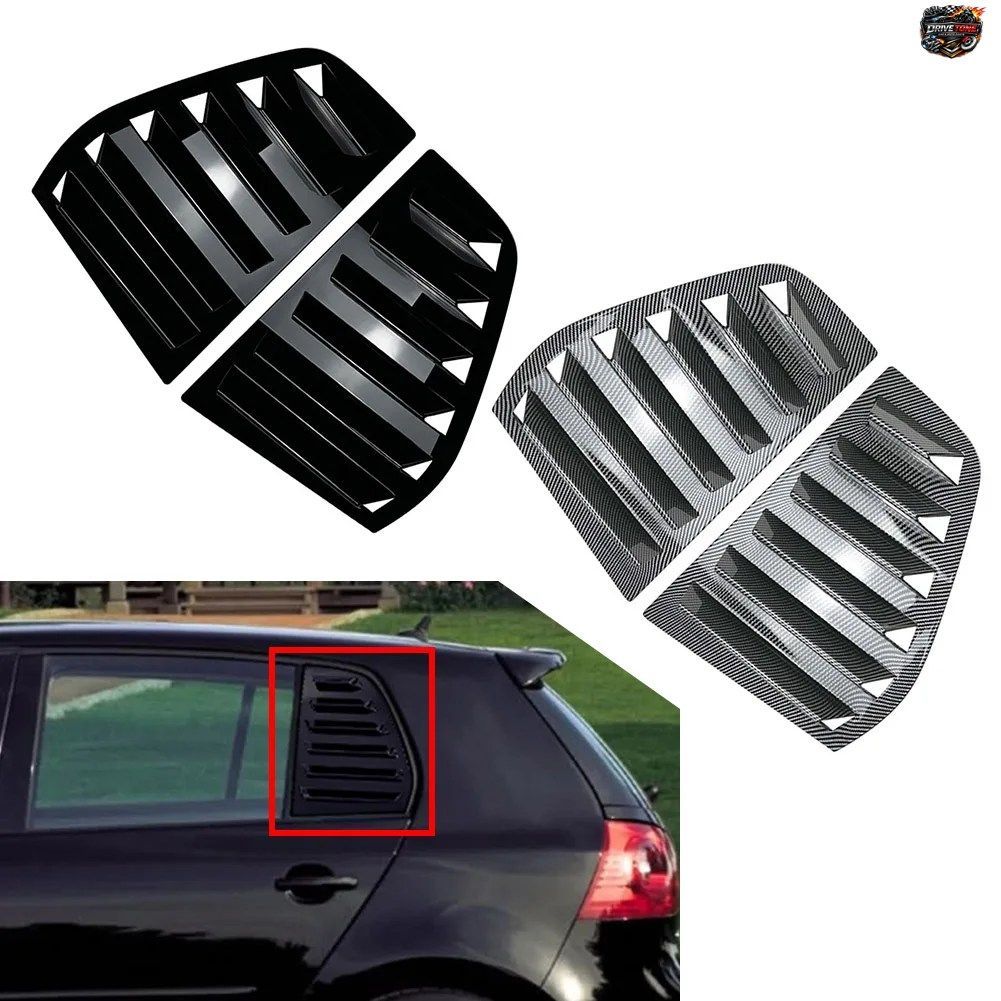 VWゴルフMK5 5ドア 2004-2008、フォルクスワーゲンR32ラビット5ドア 2006-2009用リアウィンドウルーバーシャ??ッターカバートリム