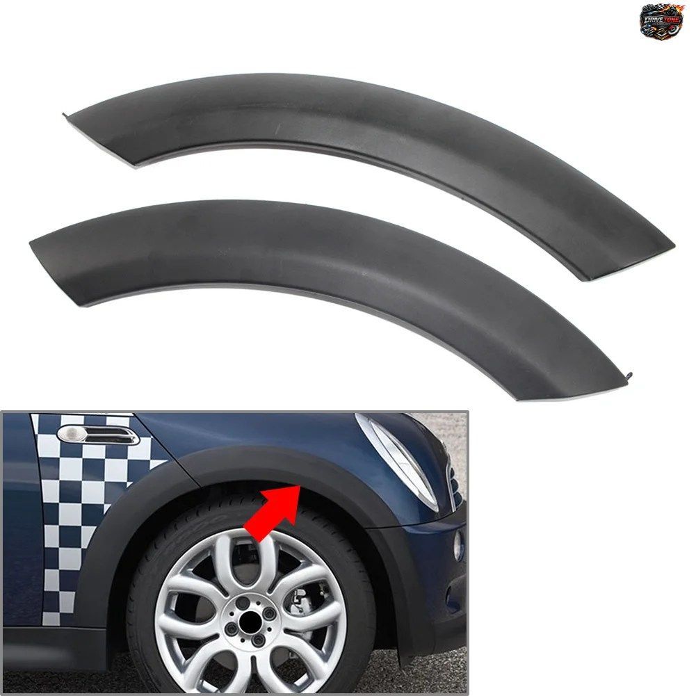 BMW MINI COOPER R50 R52 R53用 車のフロントホイールマッドガードアーチカバー 左または右 51131505867 51131505866 ブラックプラスチック
