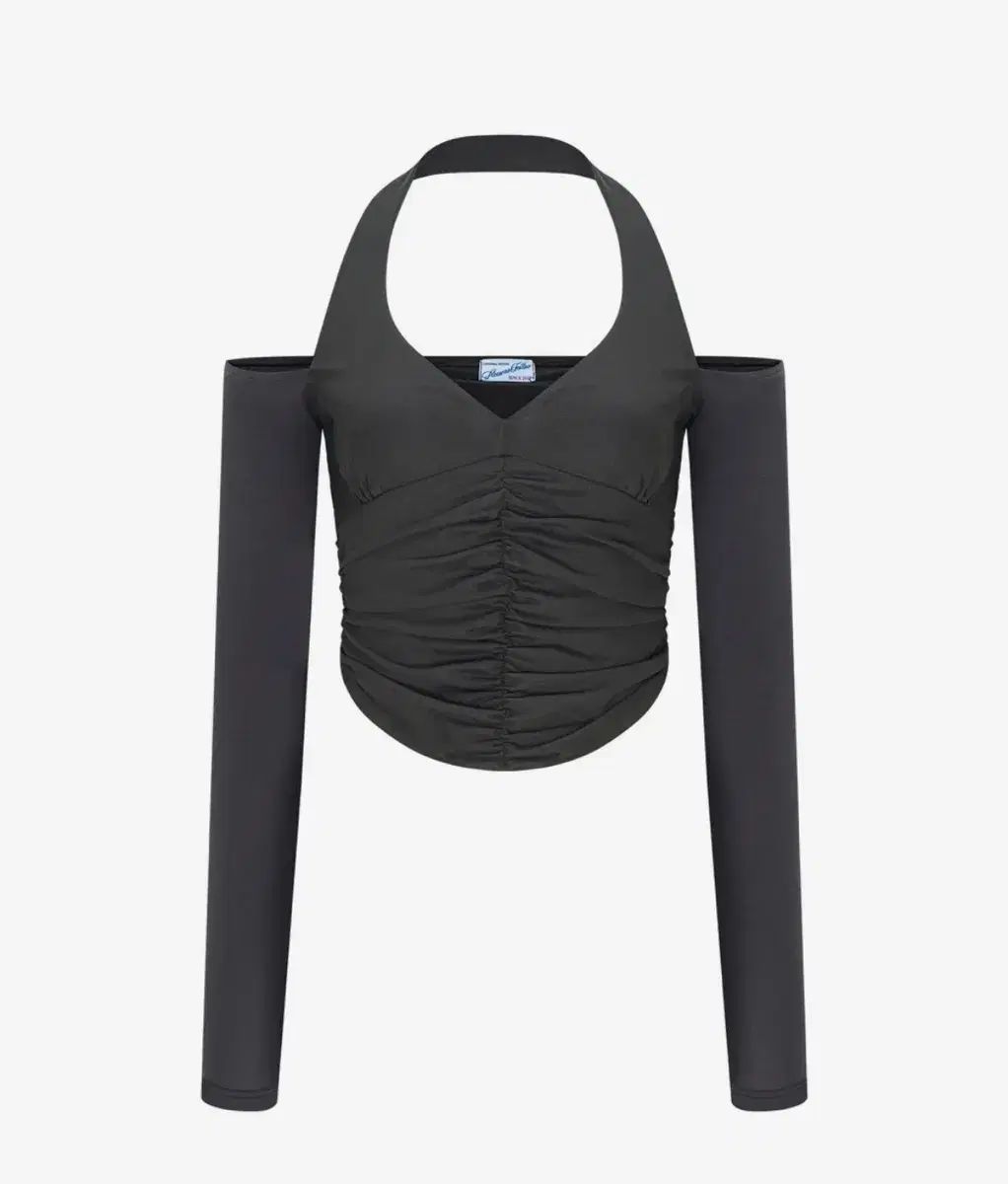 プリーズノーフォロー riley mesh long sleeve top チャコール