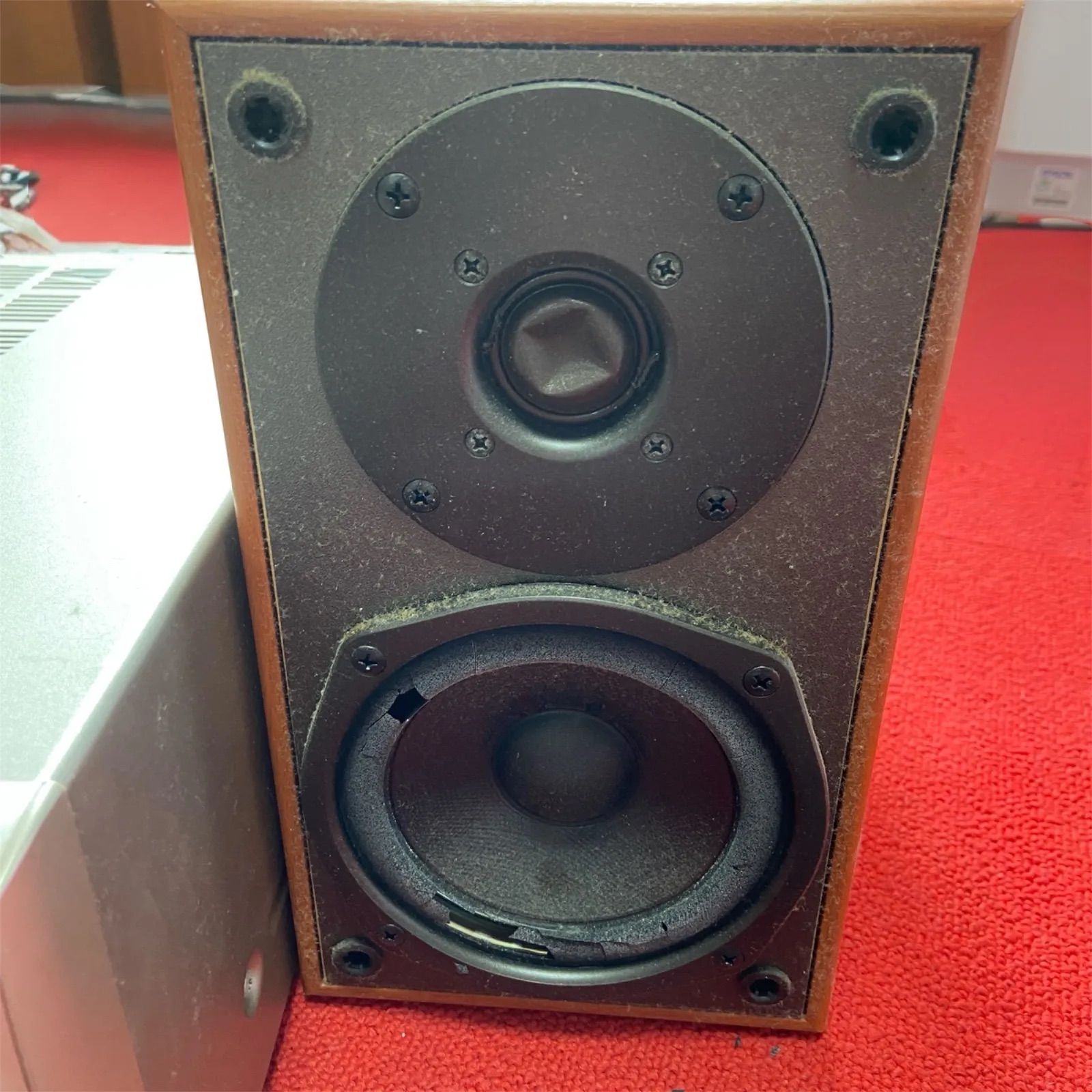 ジャンク ONKYO オンキヨー CD/MDチューナーアンプ FR-V3 スピーカー