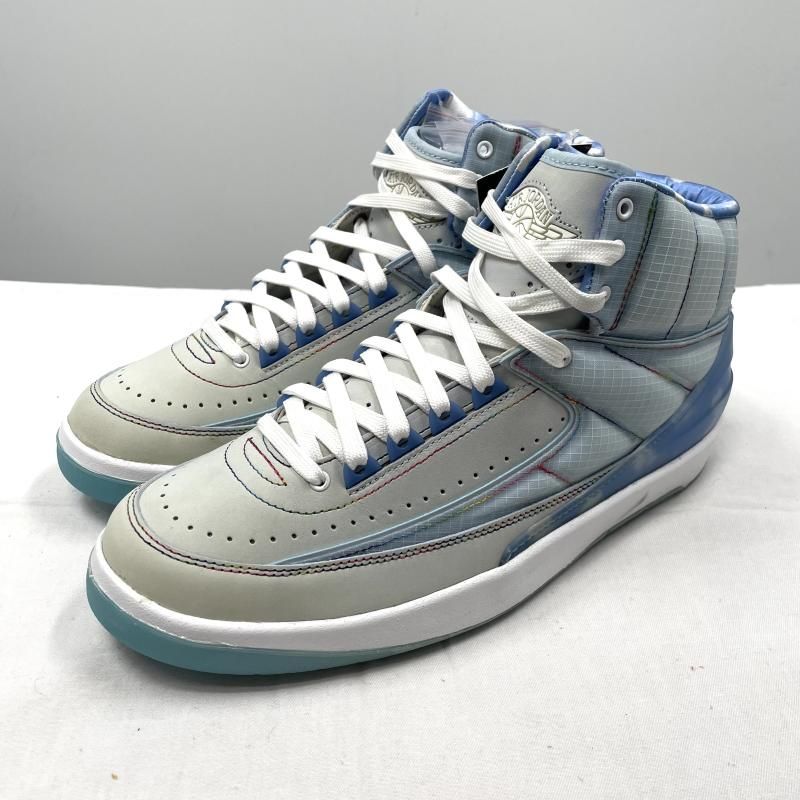 【中古】JBalvin×Nike Air Jordan 2 Retro SP Celestine Blue/White/MultiColor 27.5cm DQ7691-419J.バルヴィン×ナイキ[17]
