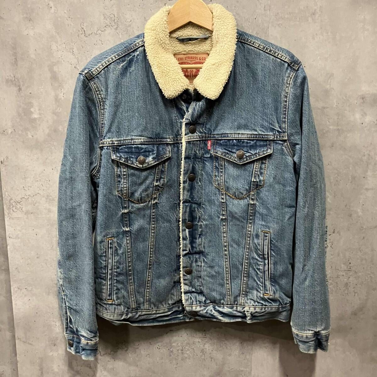 LEVI'S denim bore jacket blue sizeM デニムボアジャケット リーバイス