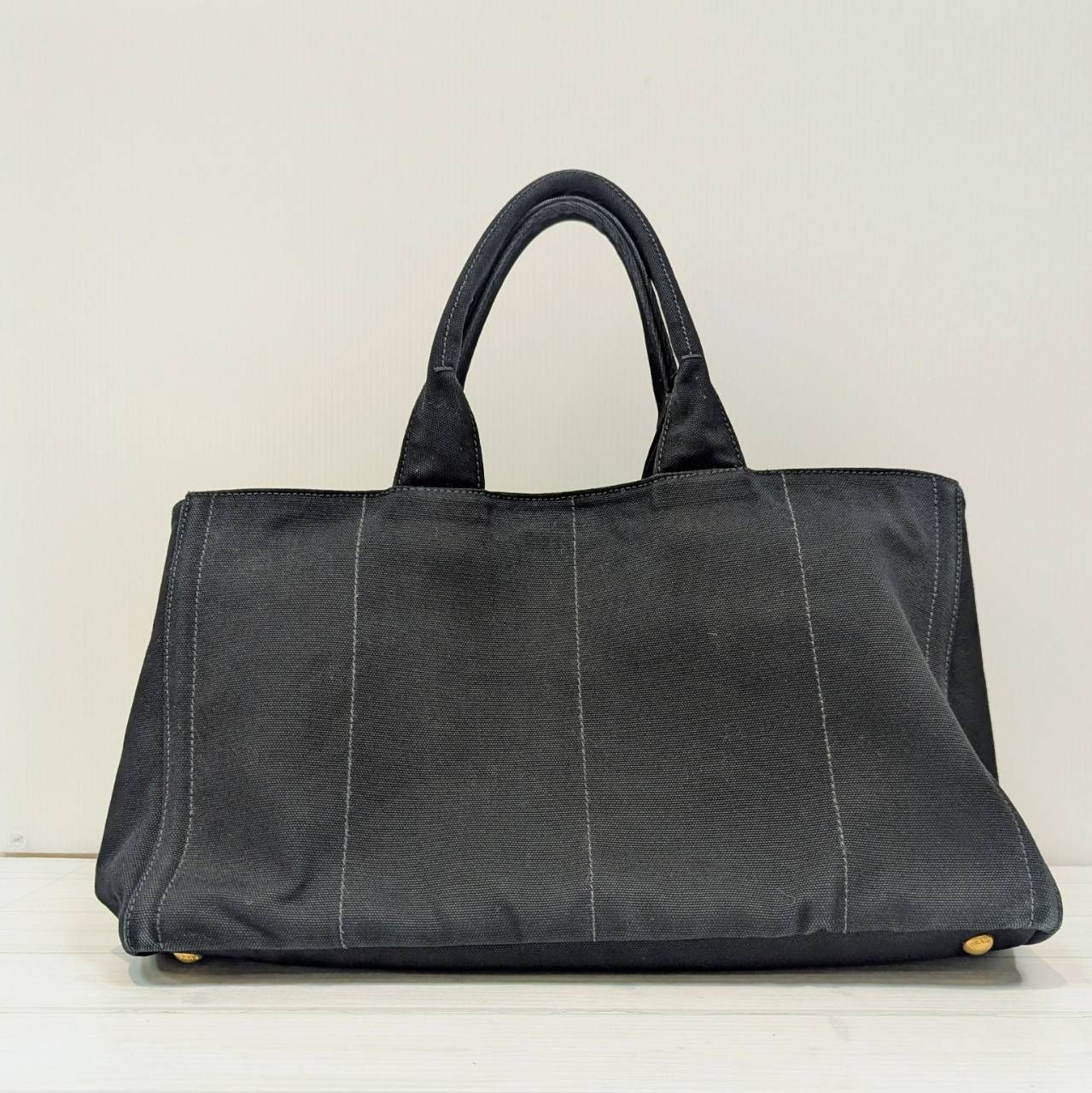 塩】PRADA プラダ B18720 CANAPA カナパ ビジュー トートバッグ 