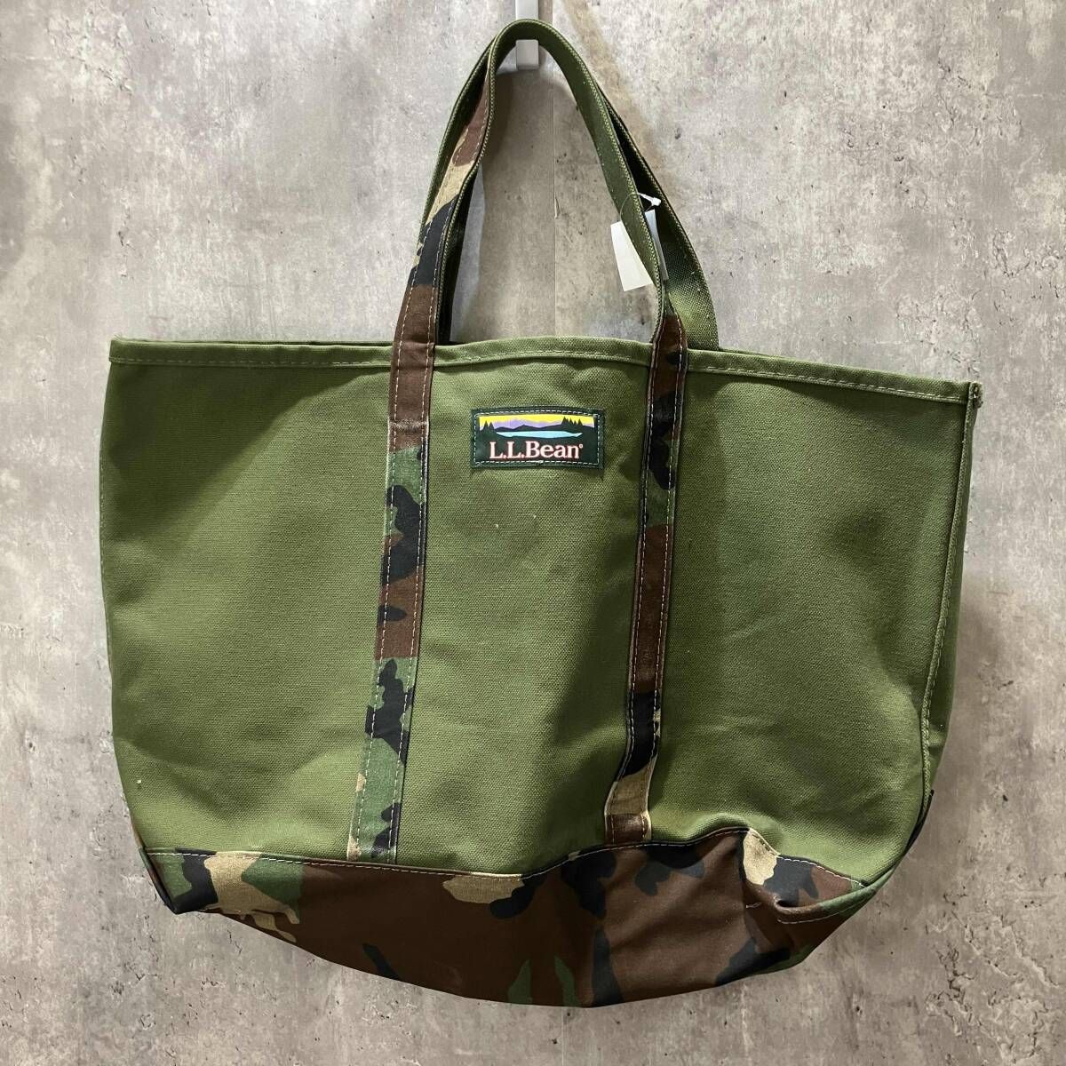 L.L.Bean camo tote bag カモ柄キャンバストートバッグ エルエルビーン
