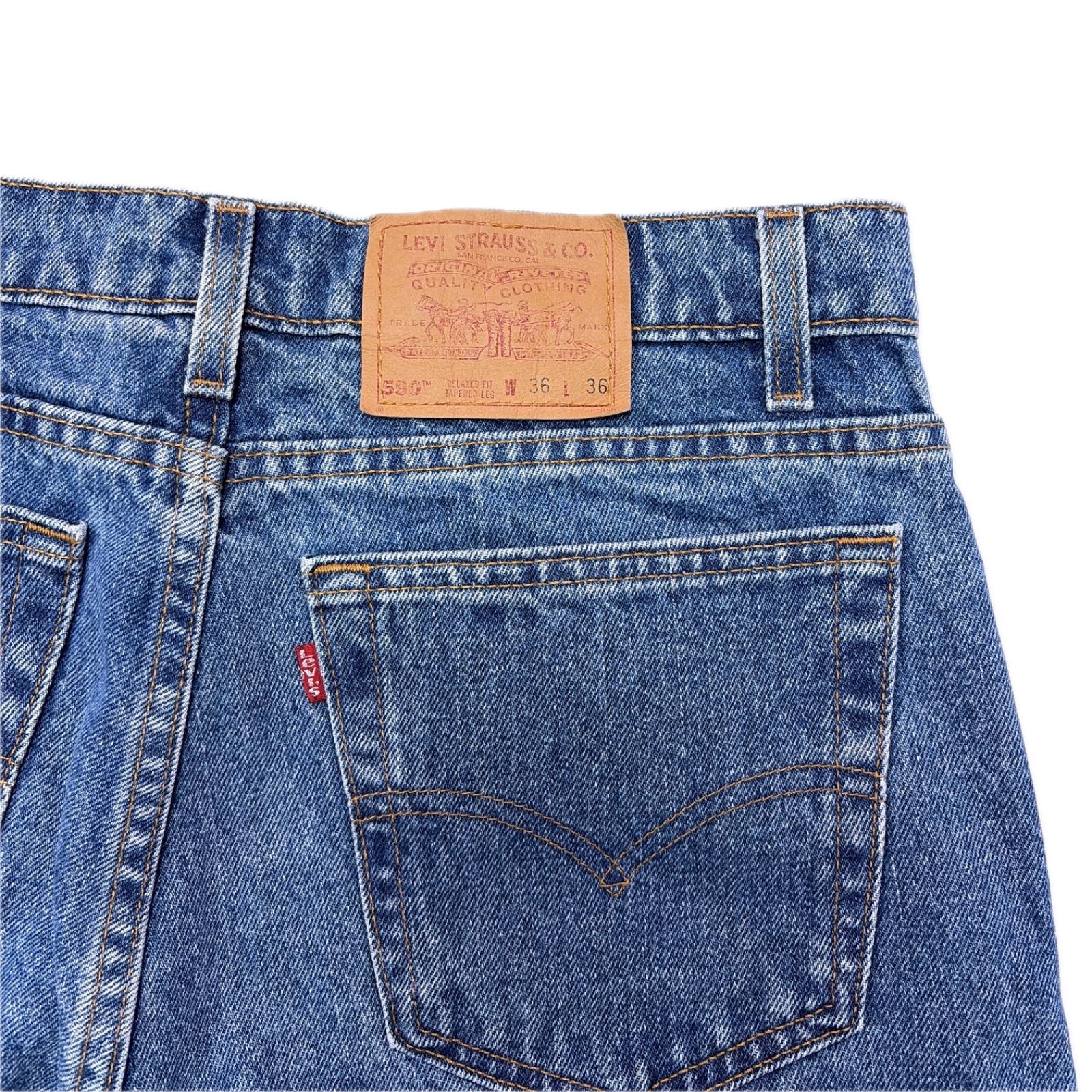 90s LEVIS リーバイス 550 デニム パンツ USA製 ジーンズ W36 - メルカリ