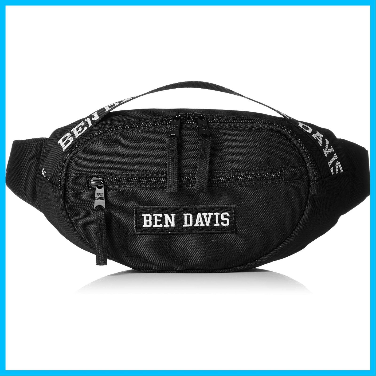【特価商品】BAG WAIST ブラックブラック TAPE LOGO ウエストバッグ