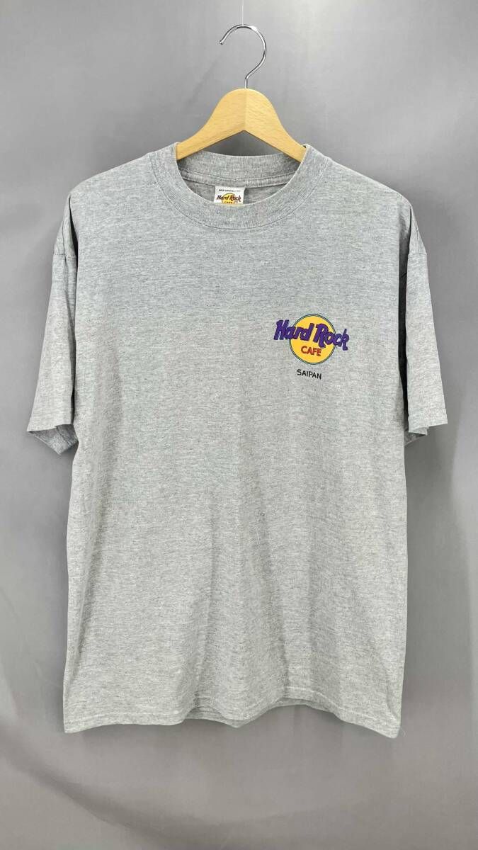 ★ HARD ROCK CAFE ハードロックカフェ 半袖Tシャツ RN68046 メンズ サイズL グレー 夏