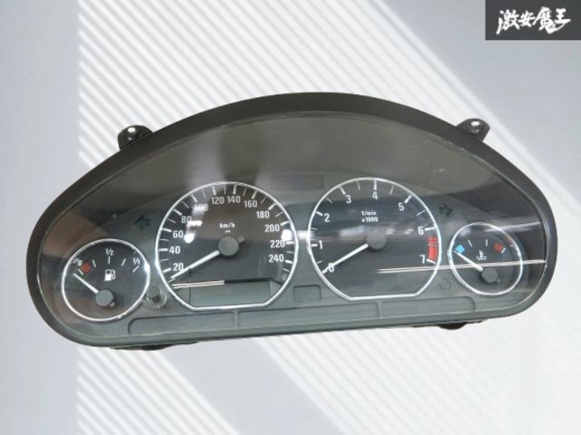 【実働外し】 BMW 純正 E36/7 Z3 右ハンドル AT オートマ スピードメーター 速度計 計器 距離 125973km 62.11-6 901 512 棚