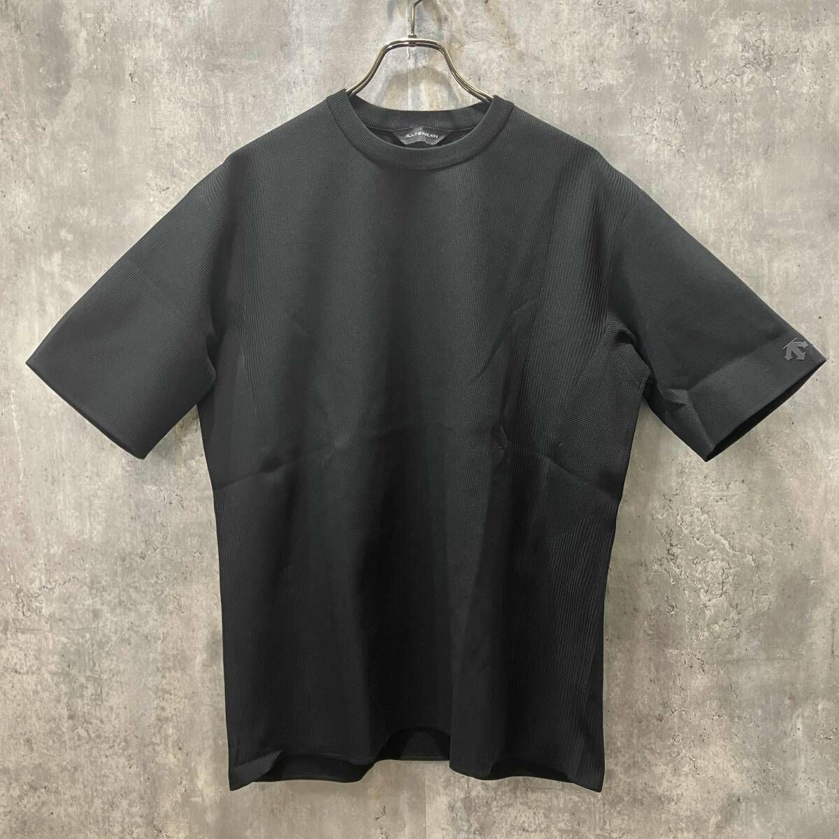 DESCENTE fusion knit TEE Black sizeM フュージョンニットT デサント