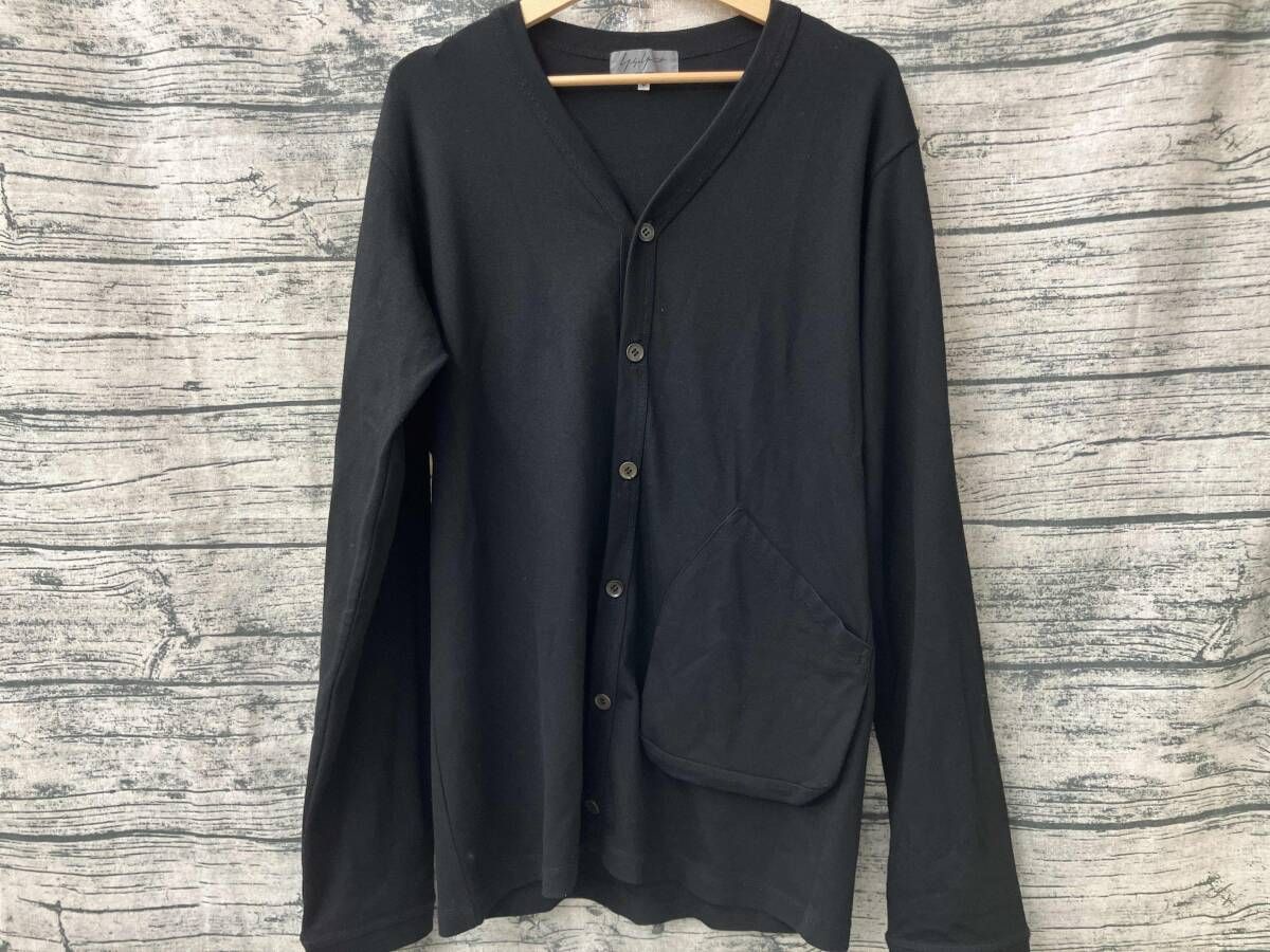 YOHJI YAMAMOTO POUR HOMME ヨウジヤマモト カーディガン Lｻｲｽﾞ 日本製 モード BLK