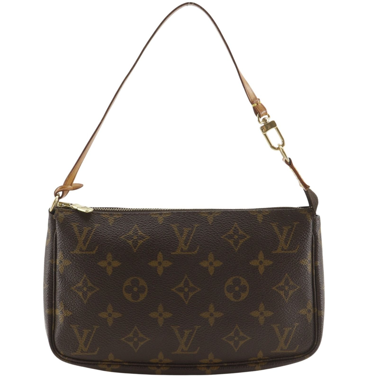 【LOUIS VUITTON】ルイ・ヴィトン ポシェット・アクセソワール アクセサリーポーチ M51980 モノグラムキャンバス 茶 VI1001 レディース ポーチ