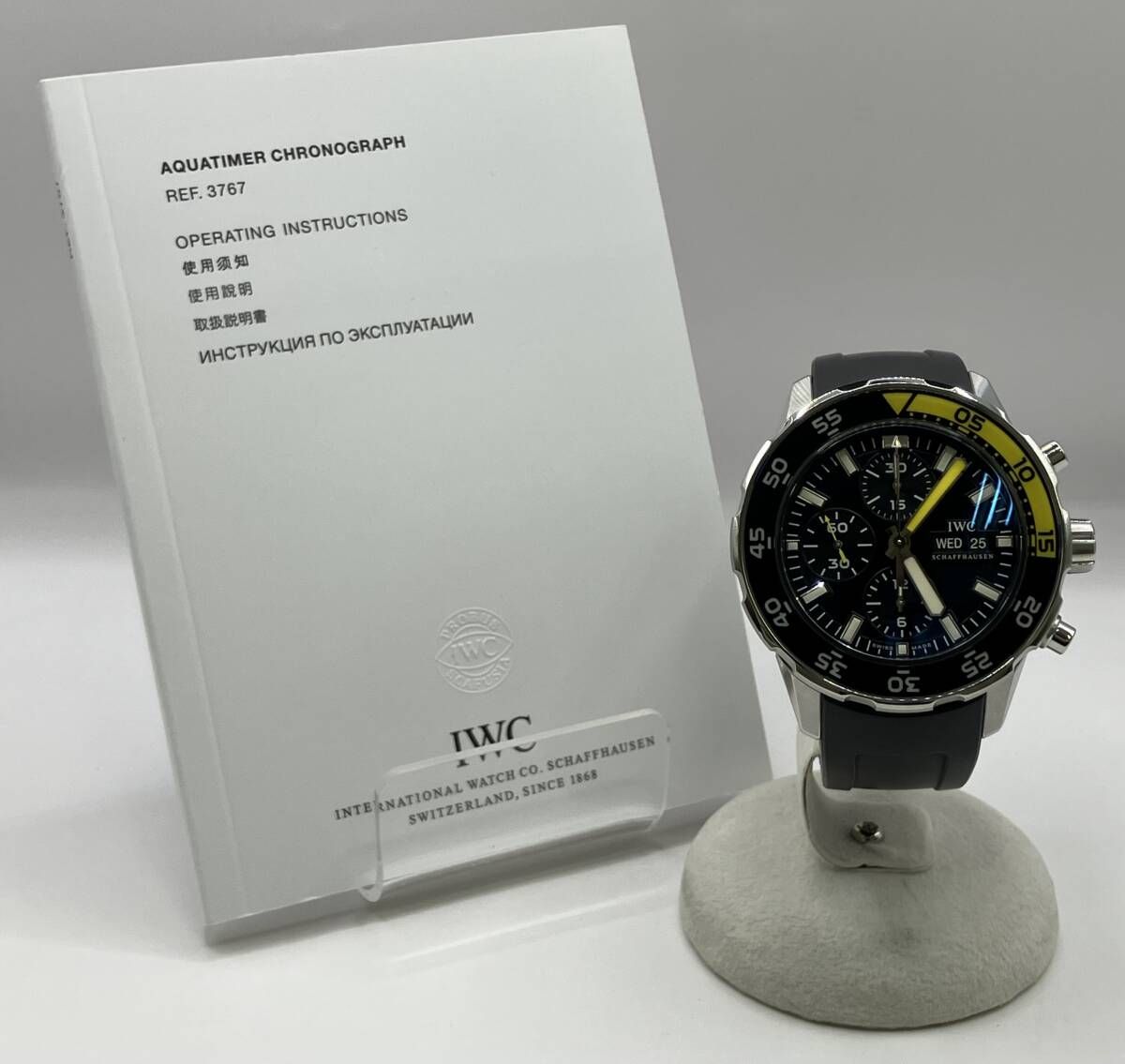 稼働品 IWC インターナショナル・ウォッチ・カンパニー アクアタイマー IW376709 自動巻き 腕時計 説明書付き