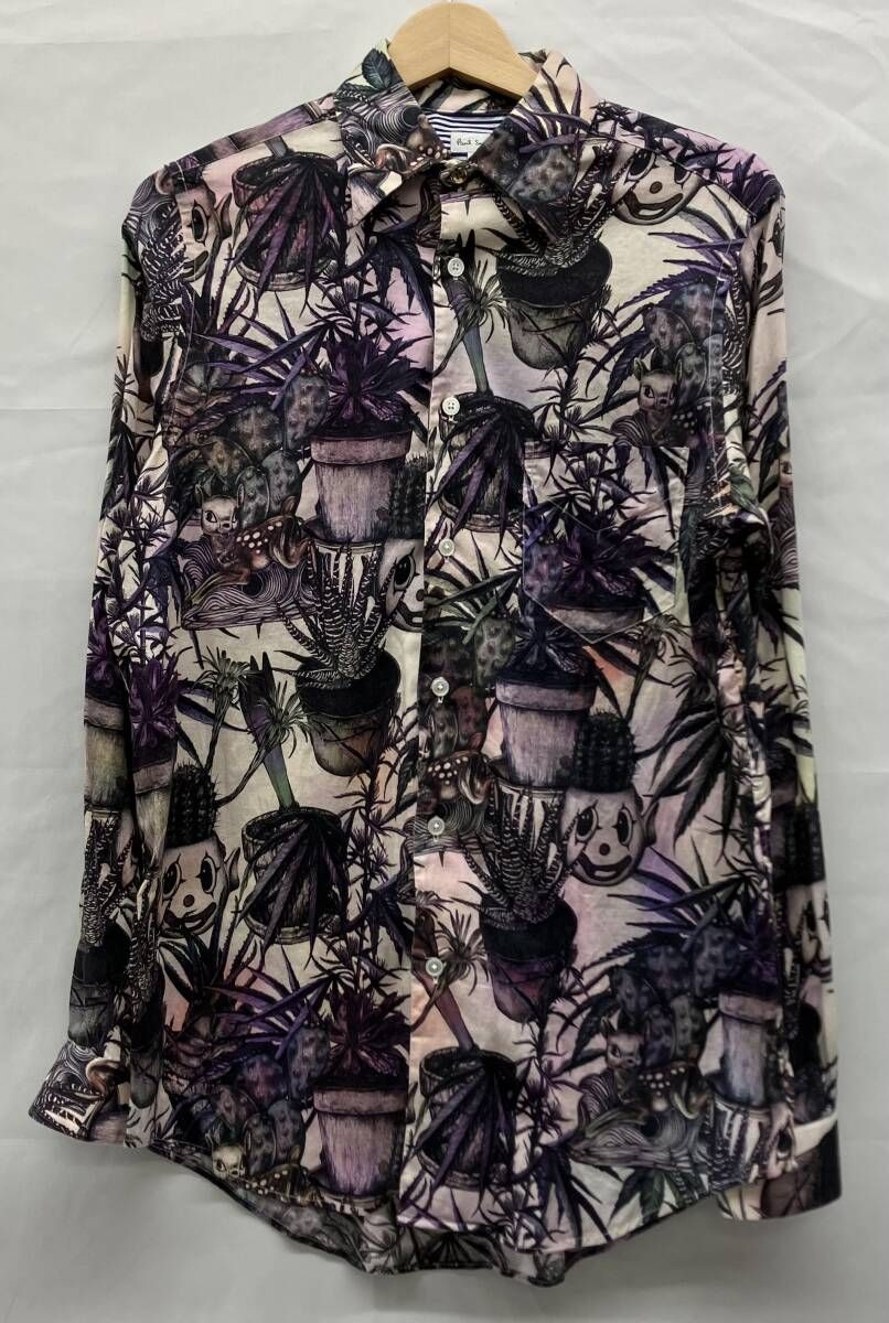 Paul Smith ポールスミス　総柄　花柄 長袖シャツ サイズL
