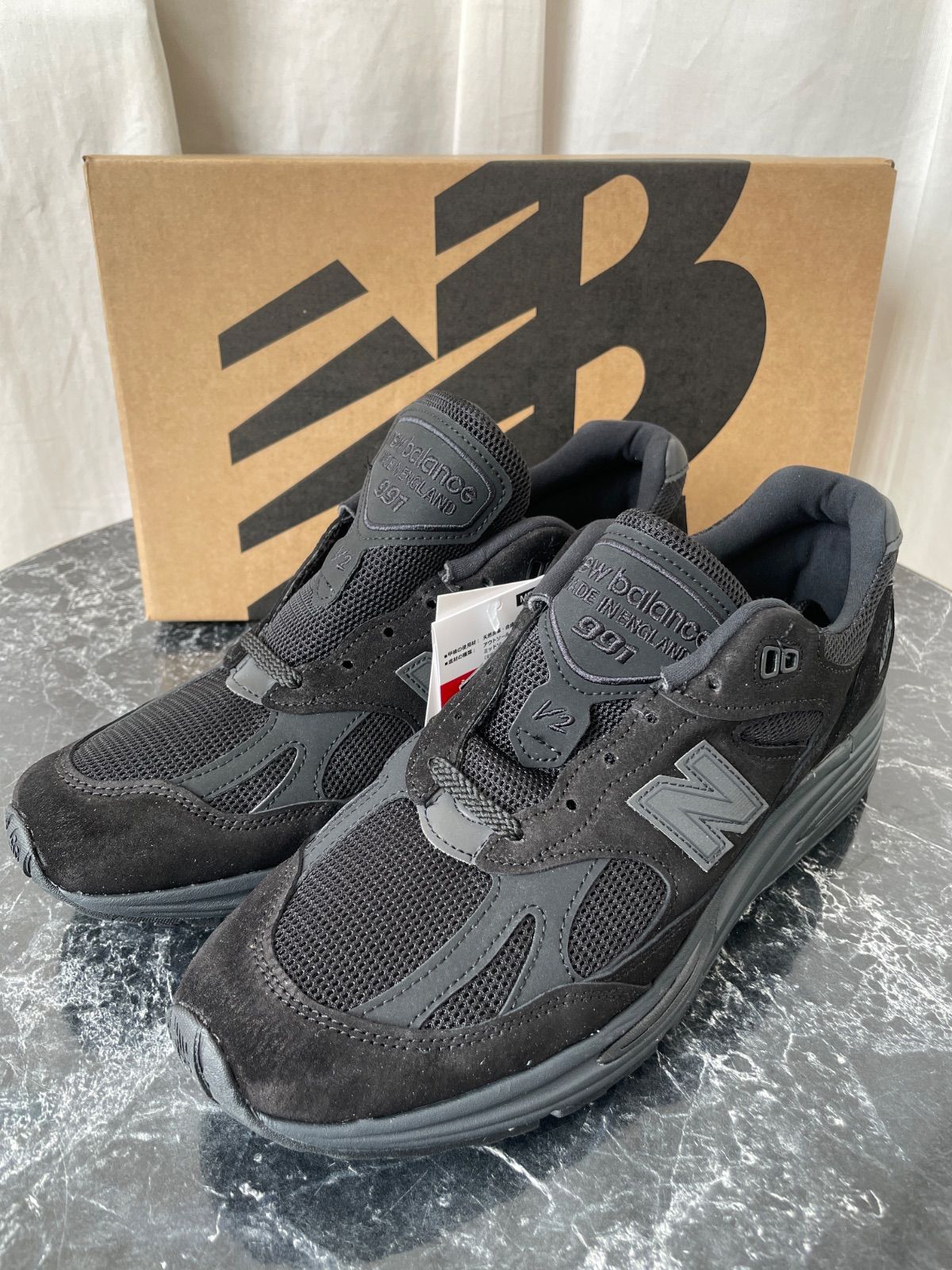 ニューバランス New Balance スニーカー 黒 ブラック 28.5cm 991v2 U991KK2 ★