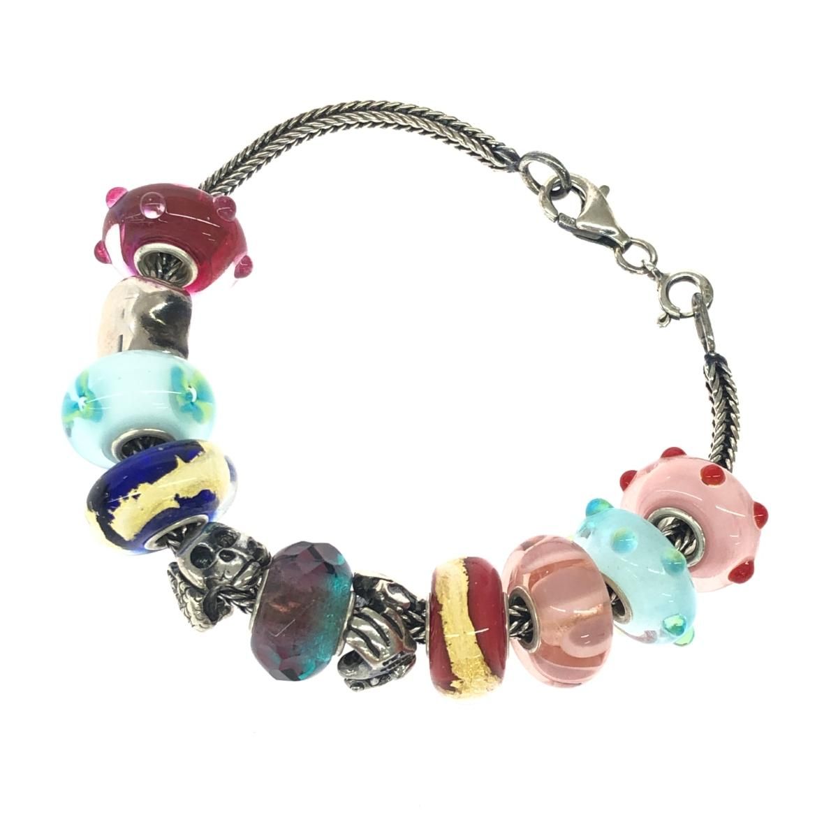 TROLL BEADS トロールビーズ SVブレスレット ハート・スカル等 