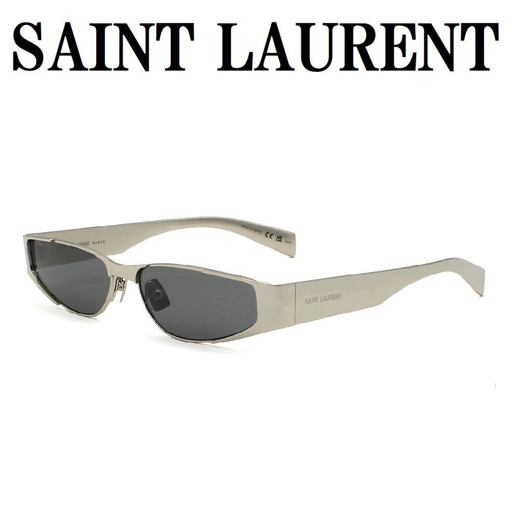 サンローラン SAINT LAURENT SL739 001 サングラス ノーズパット UVカット 紫外線カット メンズ レディース グレー シルバー
