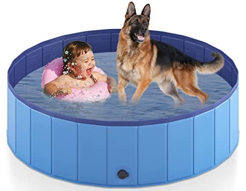 プール 子供用 猫/犬用ペットプール 庭 プール バスタブ 頑丈設計 水遊び スイミング 空気入れ不要 お庭用 ビーチ用 屋内用 屋外用 折りたたみ式 プール (L(120*30cm))e 384d4b1b