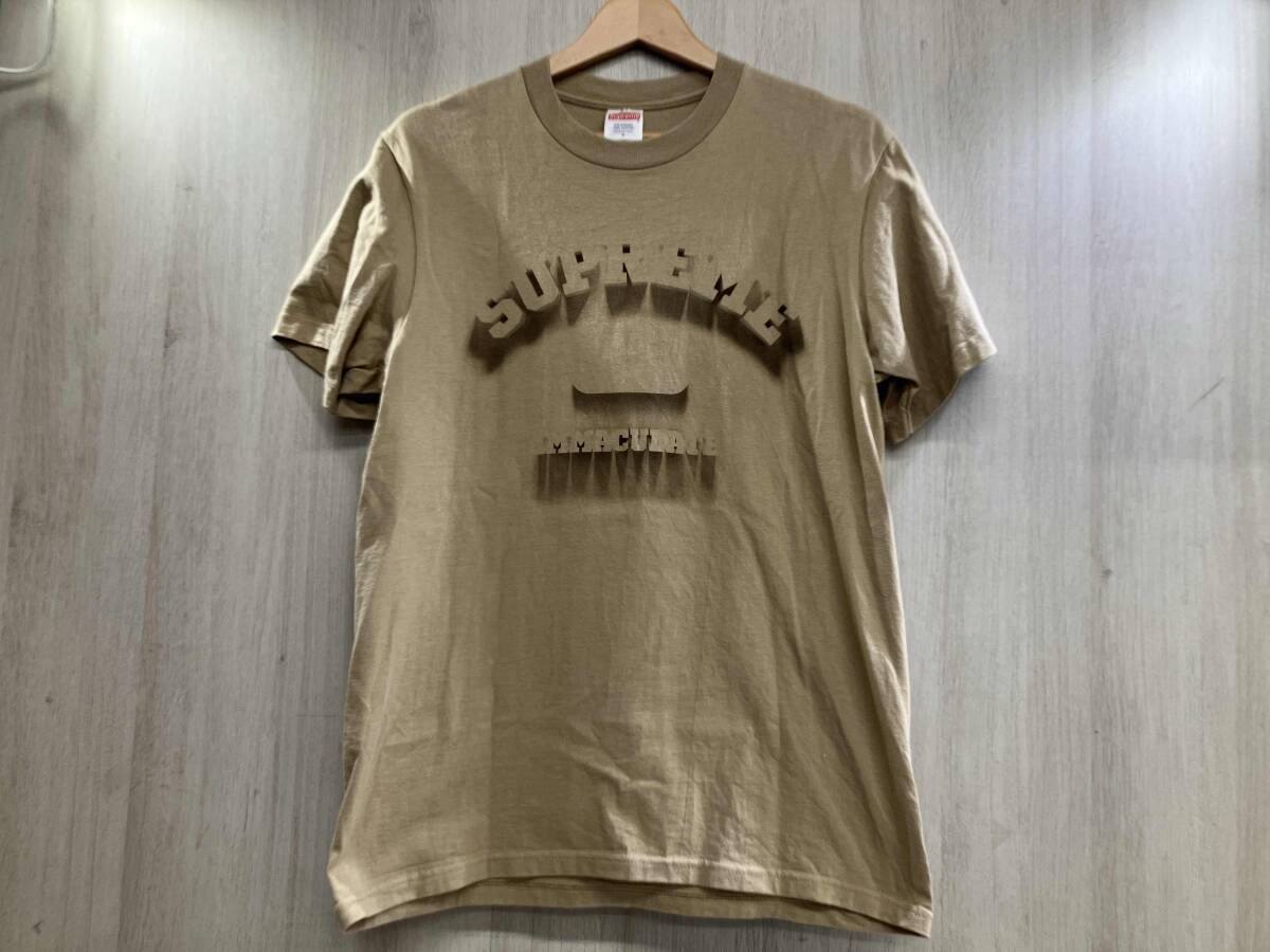 夏 Supreme シュプリーム Shadow Immaculate Tee 半袖Tシャツ シャドウプリント ストリート S ベージュ