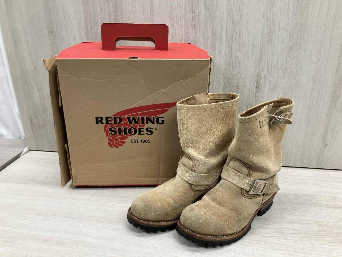 RED WING レッドウィング エンジニアブーツ8268 2010年製 表記サイズ25cm ベージュ