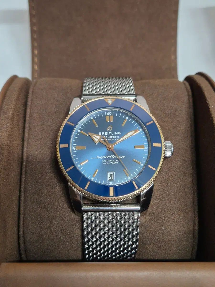 ブライトリング スーパーオーシャン ヘリテイジ 42mm デニムコンビ