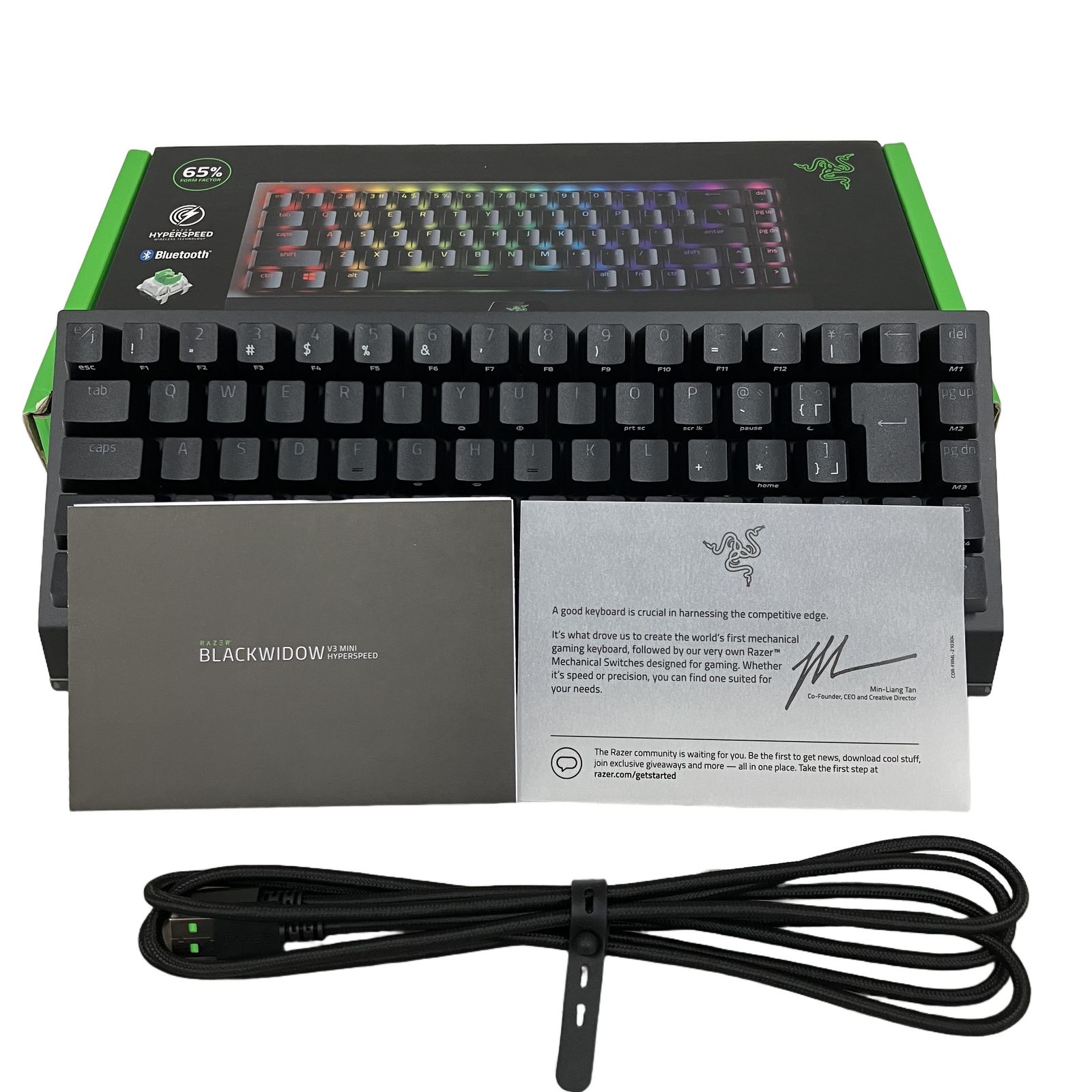 RAZER BLACKWIDOW V3 MINI HYPERSPEED RZ03-0389 レイザー ゲーミング キーボード PC周辺機器 中古 O11265327