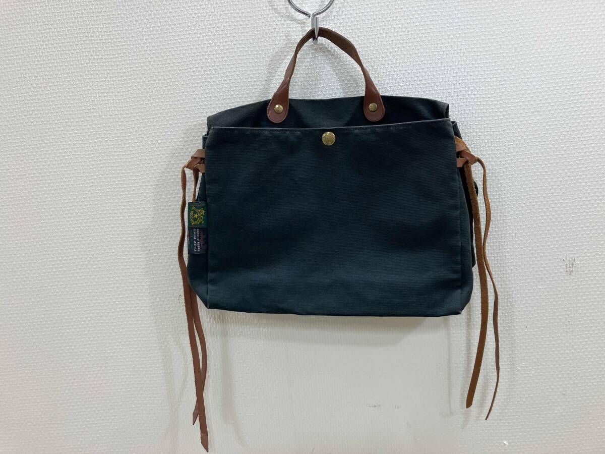 IL BISONTE イルビゾンテ 帆布ハンドバッグ ハンドバッグ 黒 通年