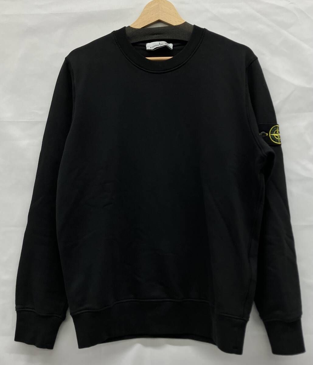 STONE ISLAND ストーンアイランド　スウェット　クルーネック　ラグランスリーブ　ブラック　サイズM
