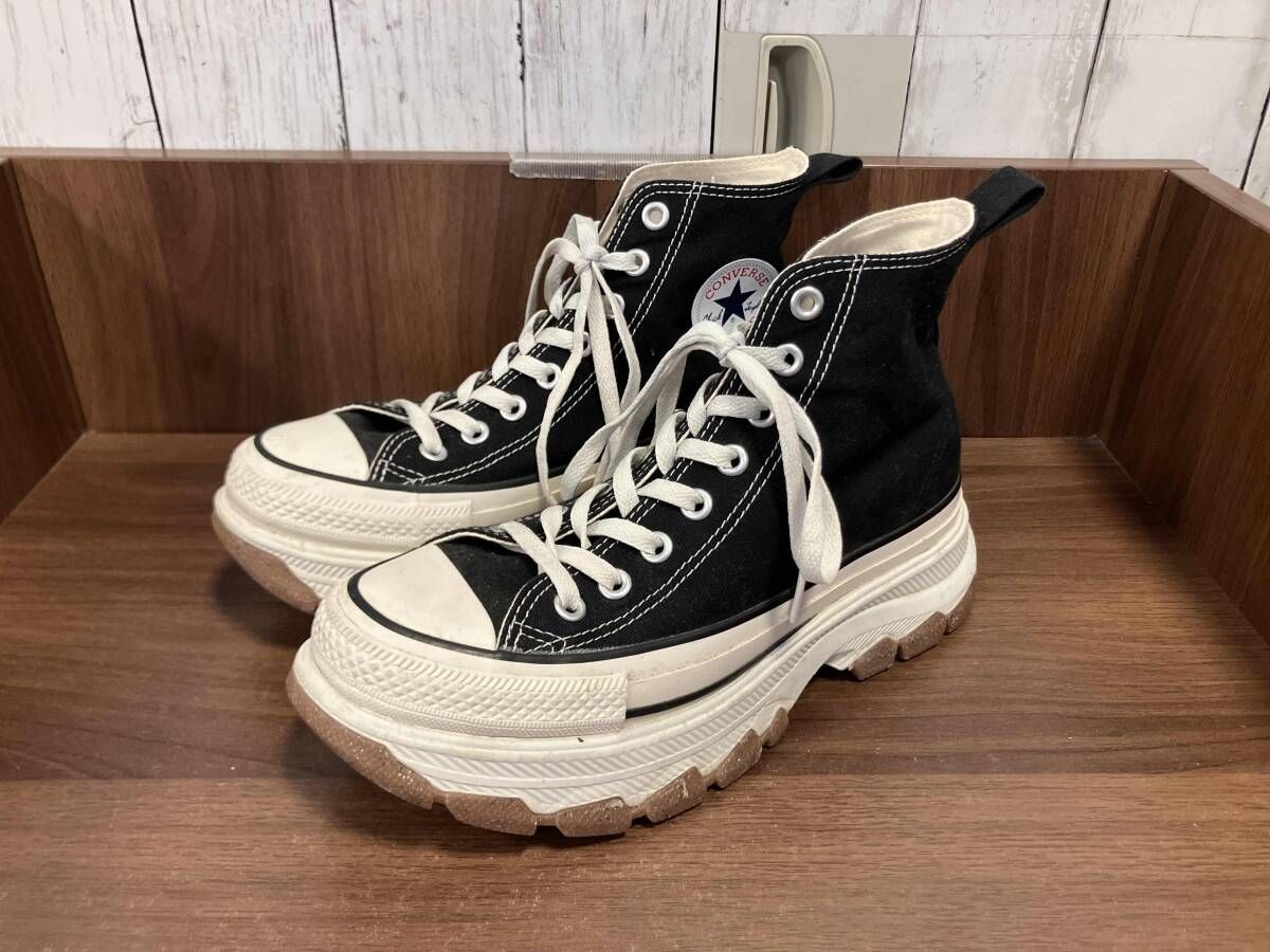 converse コンバース スニーカー ブラック TREKWAVE HI トレックウェーブ ハイ 1SD662 ハイカット 25cm