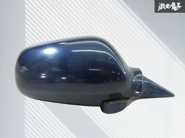 【保証付】SUBARU スバル 純正 GC8 インプレッサ 4ドア ドアミラー サイドミラー 右 右側 運転席側 5P 電動格納 紺メタ系 OEW5092 棚