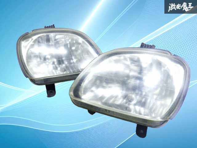 【破損無し！】プレオ RA1 RA2 RV1 RV2 スバル純正 ハロゲン ヘッドライト ヘッドランプ 左右セット ICHIKOH 1607 激安魔王