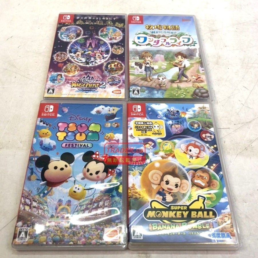 01w-6858 ○ Nintendo Switch ニンテンドースイッチソフト 4点