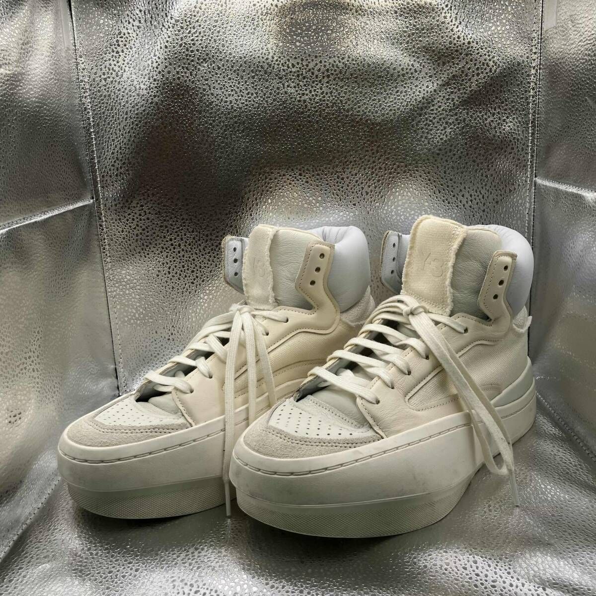 23ss Y-3 スニーカー CENTENNIAL HIGH サイズ26 ベージュ系 ワイスリー
