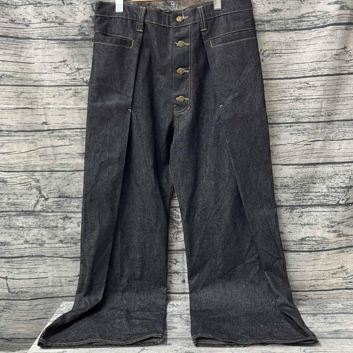 KRAFT WORK UNiFORM ジーンズ ボタンフライワイドパンツ