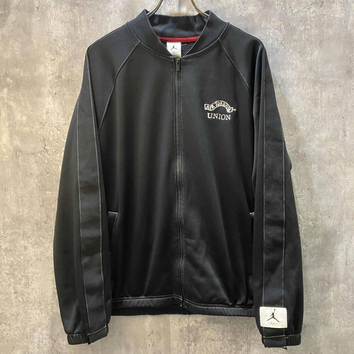 NIKE × UNION Embroidered logo track jacket Black sizeL ロゴ刺繍トラックジャケット ナイキ × ユニオン