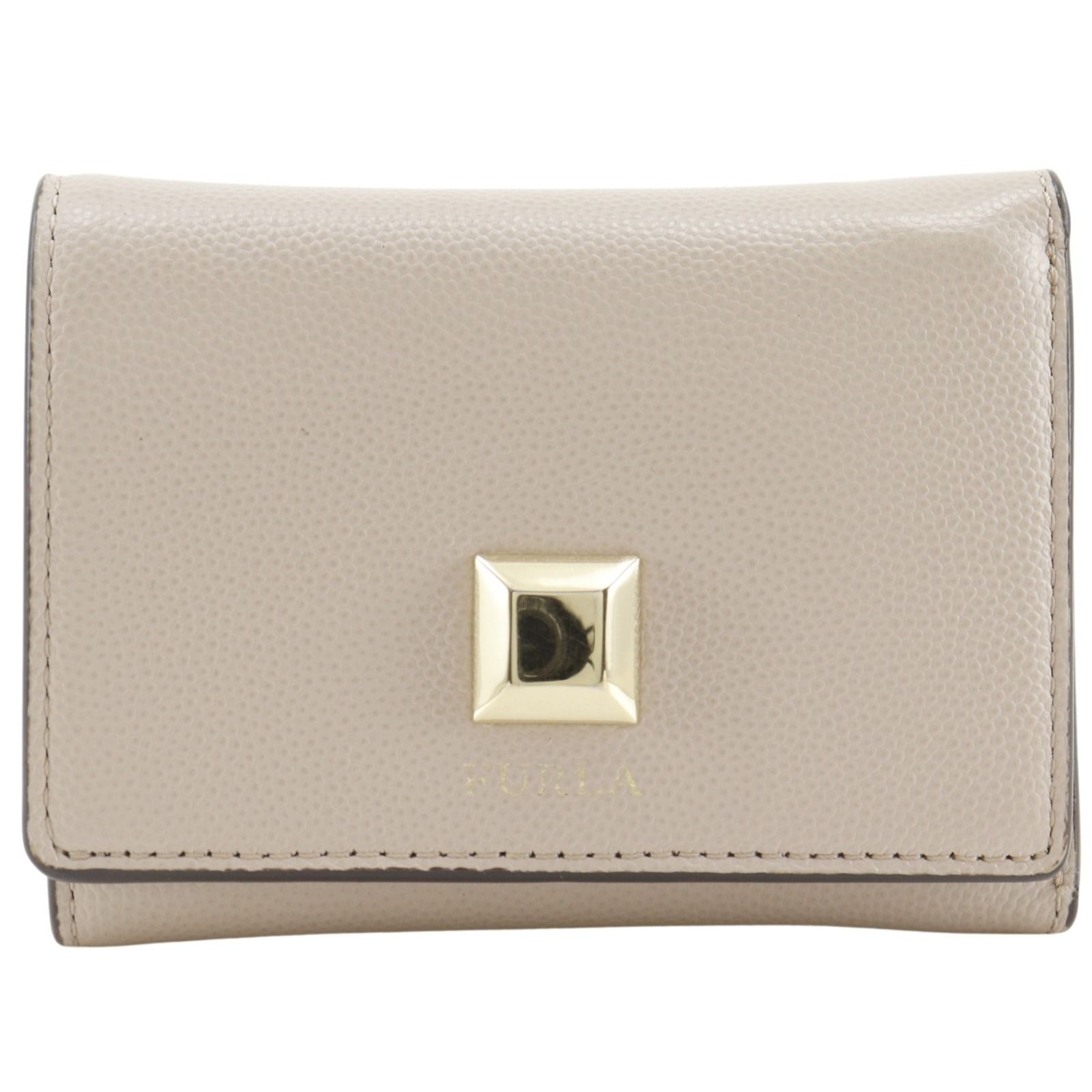 【Furla】フルラ MIMI レザー ベージュ レディース 三つ折り財布