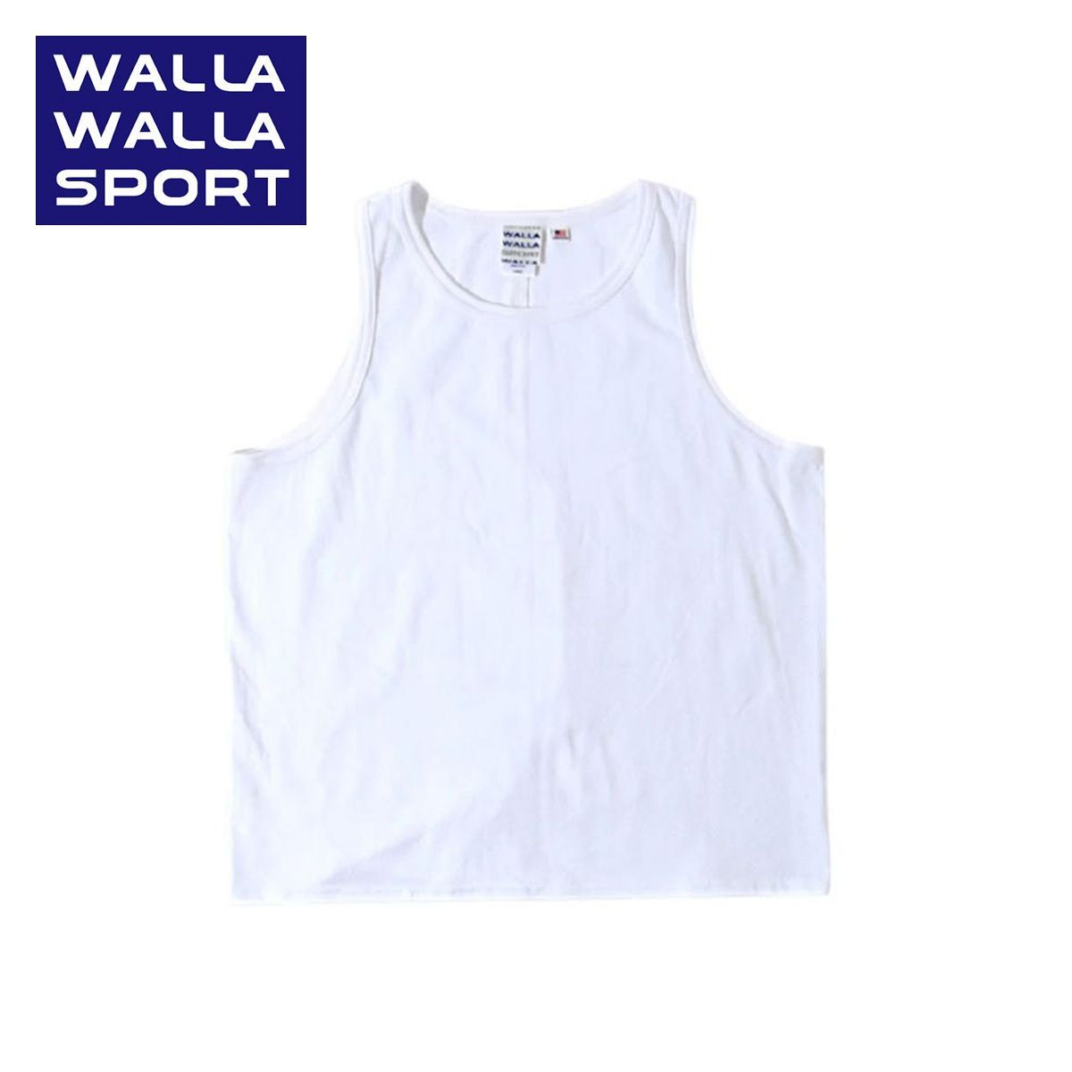 WALLA WALLA SPORT ワラワラスポーツ タンクトップ メンズ U.S. MADE BIRDSEYE MESH TANK TOP 春夏 USA製 メッシュタンクトップ ノースリーブ 通気性 コットン 050027